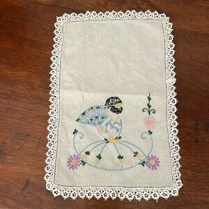 Vintage handmade arm chair cover